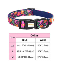 Collars Adjustable Print Dog & Cats Collar Floral Printed - PeticaDeals