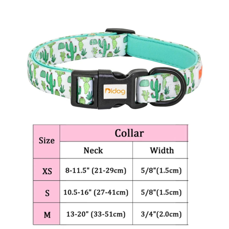 Collars Adjustable Print Dog & Cats Collar Floral Printed - PeticaDeals