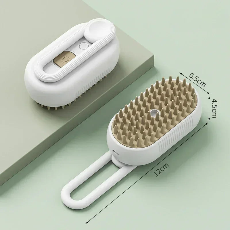 Comb Steamy Floating Hair Removal Cleaning Steam Brush Styling for Dogs and Cats - PeticaDeals
