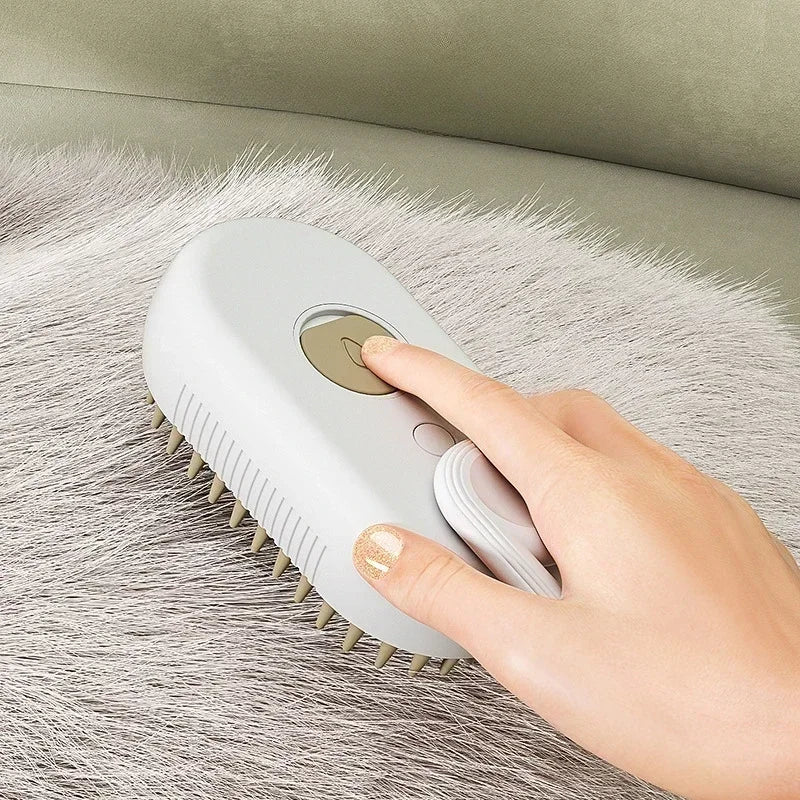 Comb Steamy Floating Hair Removal Cleaning Steam Brush Styling for Dogs and Cats - PeticaDeals