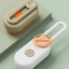Comb Steamy Floating Hair Removal Cleaning Steam Brush Styling for Dogs and Cats - PeticaDeals