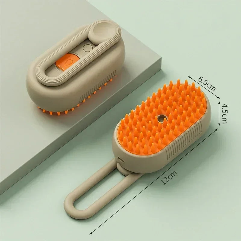 Comb Steamy Floating Hair Removal Cleaning Steam Brush Styling for Dogs and Cats - PeticaDeals