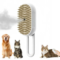 Comb Steamy Floating Hair Removal Cleaning Steam Brush Styling for Dogs and Cats - PeticaDeals