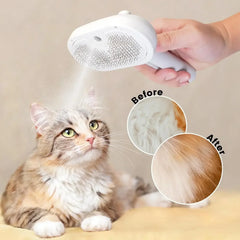 Comb Steamy Floating Hair Removal Cleaning Steam Brush Styling for Dogs and Cats - PeticaDeals