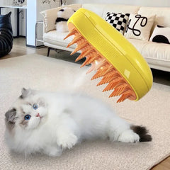 Comb Steamy Floating Hair Removal Cleaning Steam Brush Styling for Dogs and Cats - PeticaDeals