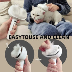 Comb Steamy Floating Hair Removal Cleaning Steam Brush Styling for Dogs and Cats - PeticaDeals