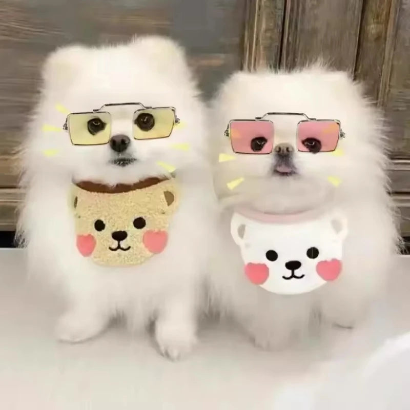 Cool Square Lens Pet Glasses Color Lens - PeticaDeals