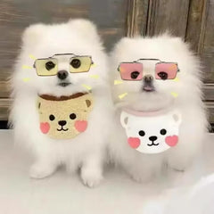 Cool Square Lens Pet Glasses Color Lens - PeticaDeals