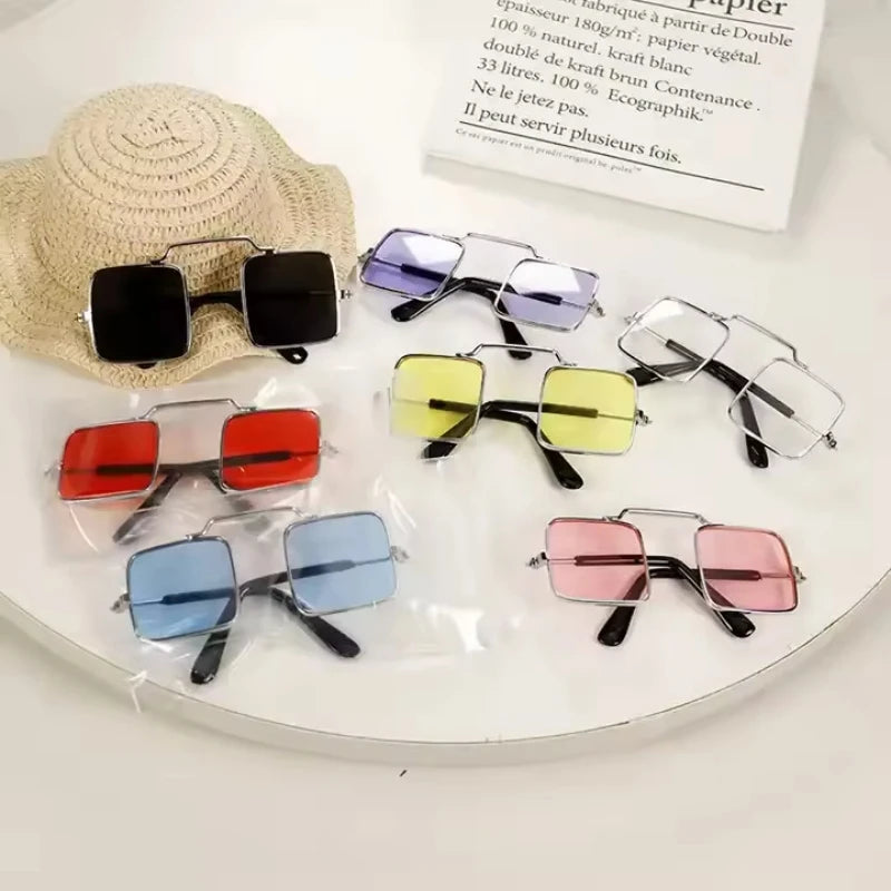 Cool Square Lens Pet Glasses Color Lens - PeticaDeals