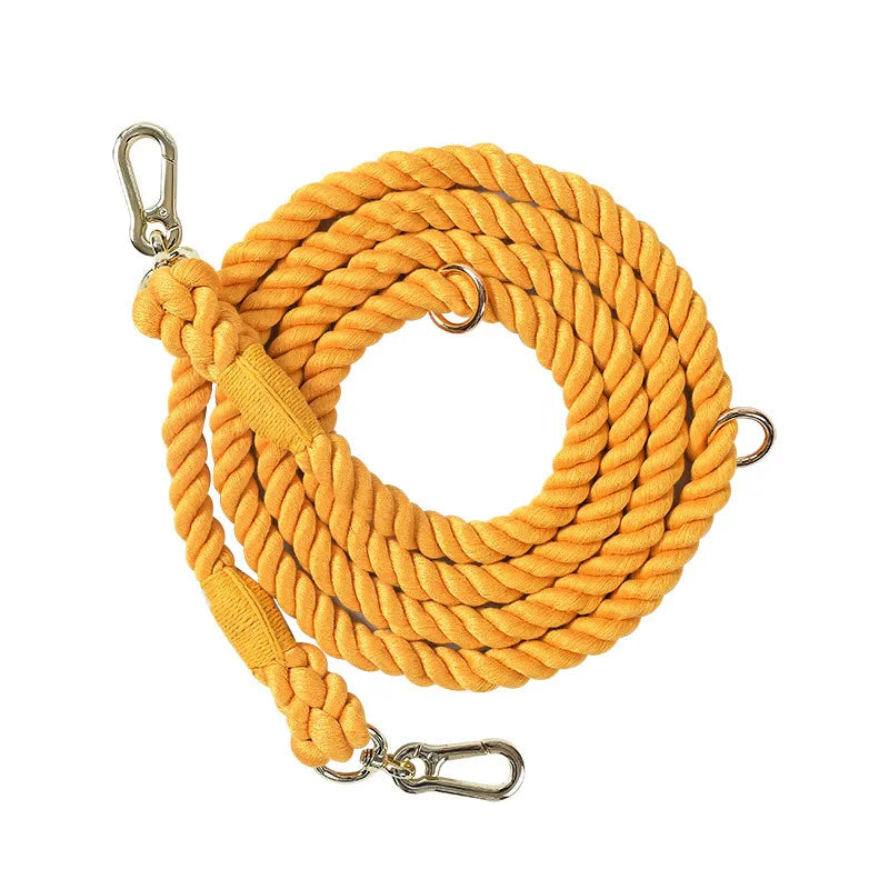 Cotton Pet Leash with Metal Buckle For Dog Walking & Training - PeticaDeals