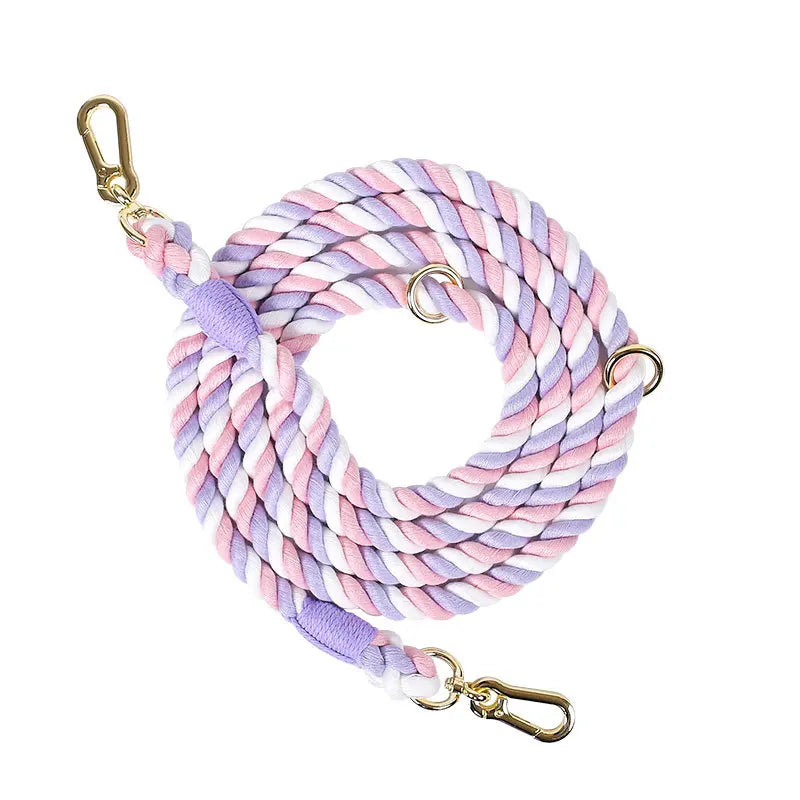 Cotton Pet Leash with Metal Buckle For Dog Walking & Training - PeticaDeals