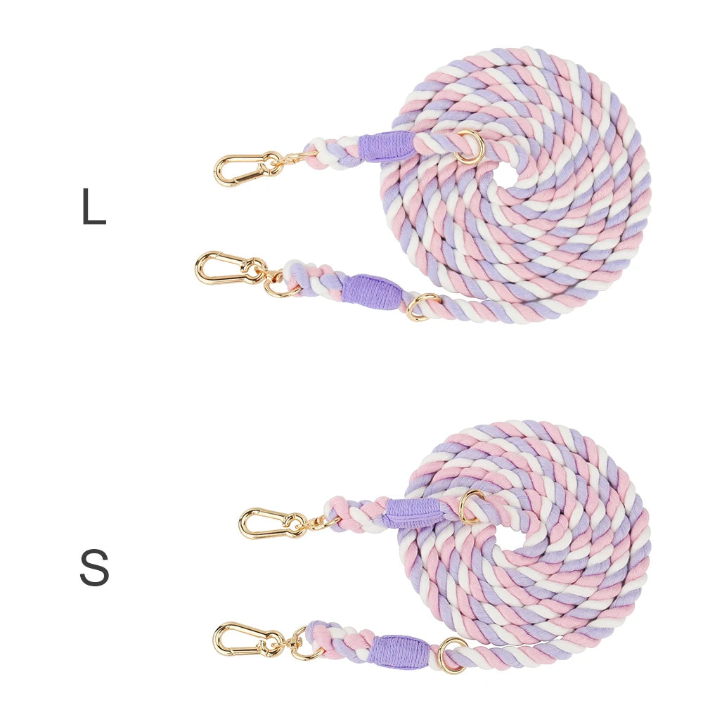 Cotton Pet Leash with Metal Buckle For Dog Walking & Training - PeticaDeals