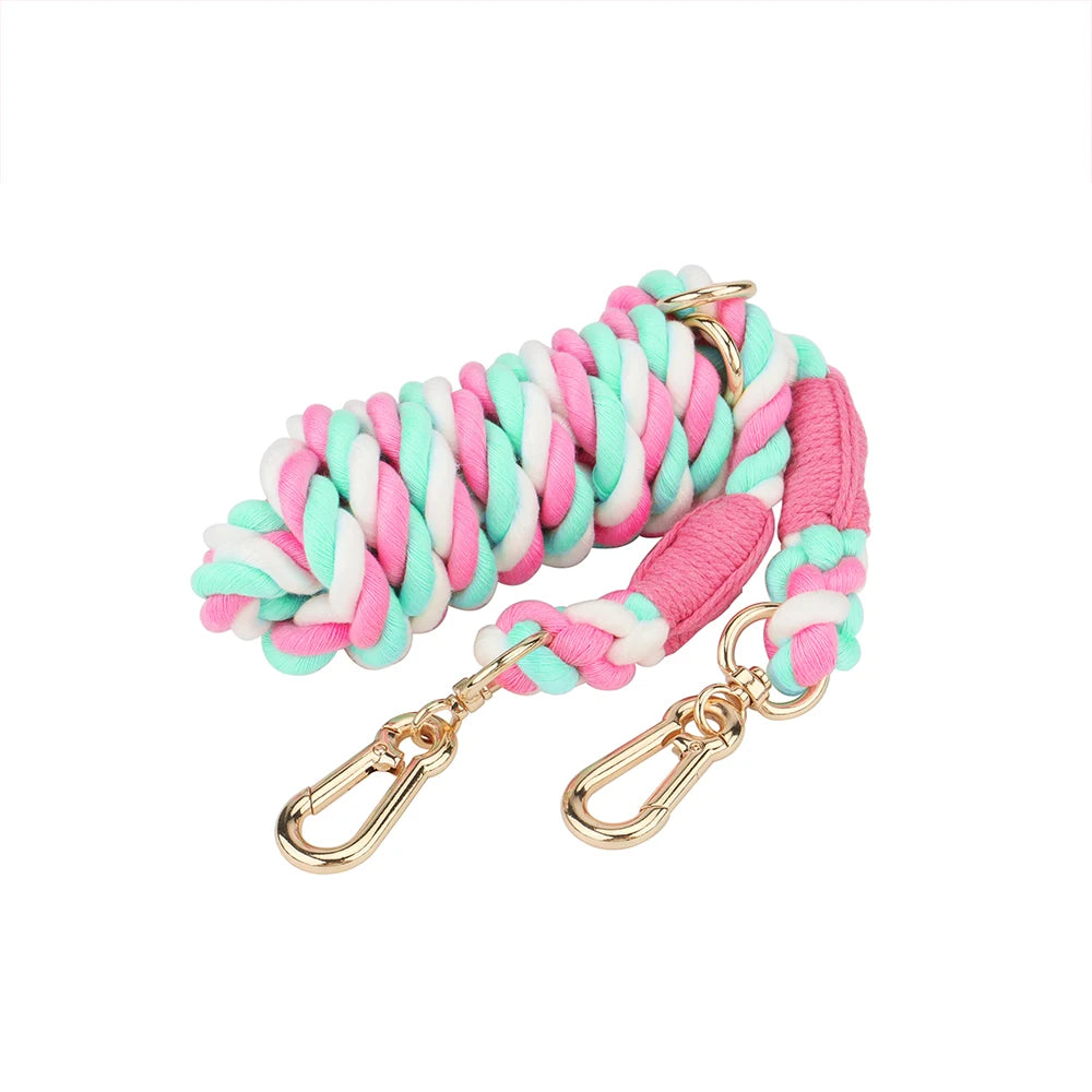 Cotton Pet Leash with Metal Buckle For Dog Walking & Training - PeticaDeals