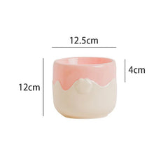 Creative Ceramic Anti-Overturning Food Drinking Water Bowls Cervical Spine Cute Eggshell Pattern Pet Dog and Cat Bowl - PeticaDeals