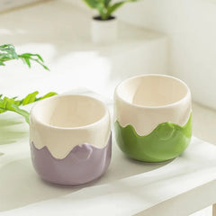 Creative Ceramic Anti-Overturning Food Drinking Water Bowls Cervical Spine Cute Eggshell Pattern Pet Dog and Cat Bowl - PeticaDeals