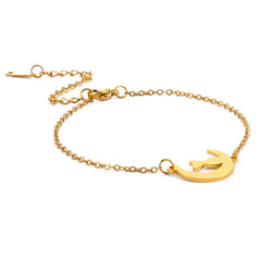 Crescent Moon Cute Cat Bracelets on Hand for Women Stainless Steel Charm Bracelets - PeticaDeals