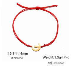 Crescent Moon Cute Cat Bracelets on Hand for Women Stainless Steel Charm Bracelets - PeticaDeals