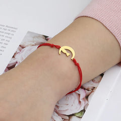 Crescent Moon Cute Cat Bracelets on Hand for Women Stainless Steel Charm Bracelets - PeticaDeals