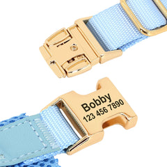 Customized Leather Dog Collar Harness Leash Set - PeticaDeals