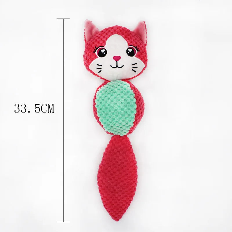 Cute Animal Ball Shape Dog Squeak Toys for Small Dogs - PeticaDeals