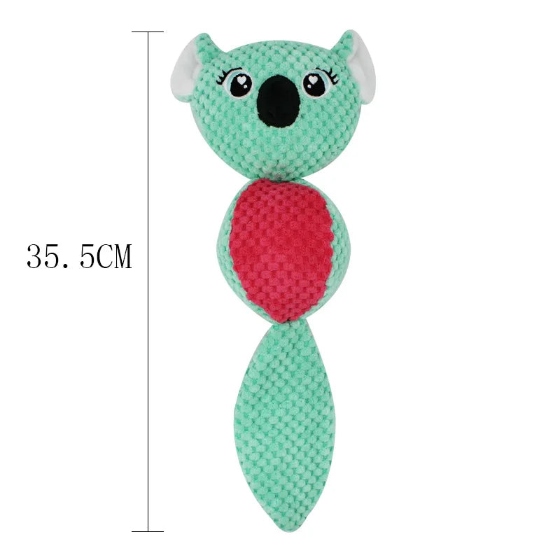 Cute Animal Ball Shape Dog Squeak Toys for Small Dogs - PeticaDeals