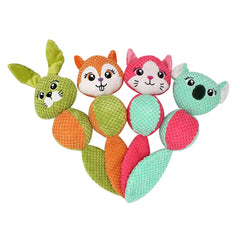 Cute Animal Ball Shape Dog Squeak Toys for Small Dogs - PeticaDeals