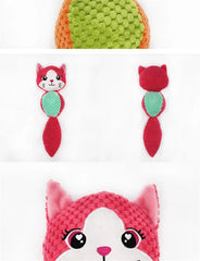 Cute Animal Ball Shape Dog Squeak Toys for Small Dogs - PeticaDeals