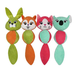 Cute Animal Ball Shape Dog Squeak Toys for Small Dogs - PeticaDeals