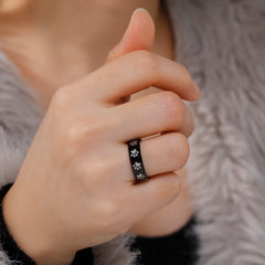 Cute Animal Paw Rings for Girl Cat Footprints Finger Ring Stainless Steel Jewelry - PeticaDeals