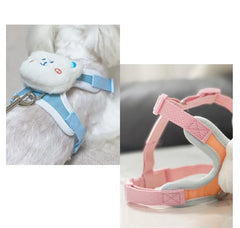 Cute Bear Dog & Cat Leash Set Nylon - PeticaDeals