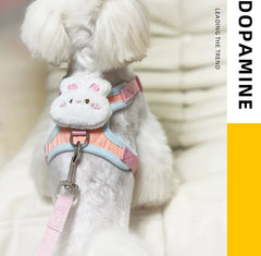 Cute Bear Dog & Cat Leash Set Nylon - PeticaDeals