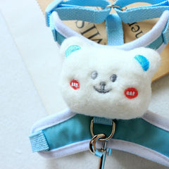 Cute Bear Dog & Cat Leash Set Nylon - PeticaDeals