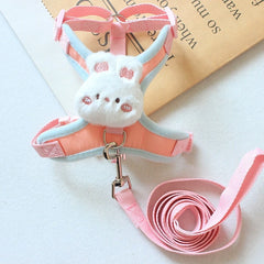 Cute Bear Dog & Cat Leash Set Nylon - PeticaDeals