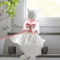 Cute Bowknot Cat Harness Leash - PeticaDeals