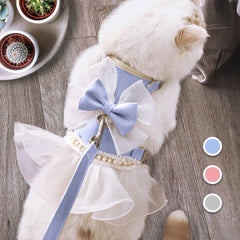 Cute Bowknot Cat Harness Leash - PeticaDeals