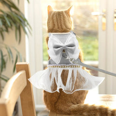 Cute Bowknot Cat Harness Leash - PeticaDeals
