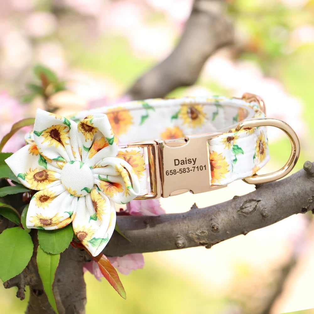 Cute Bowknot Flower Pet ID Collars - PeticaDeals