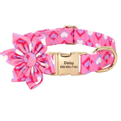 Cute Bowknot Flower Pet ID Collars - PeticaDeals