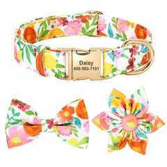 Cute Bowknot Flower Pet ID Collars - PeticaDeals