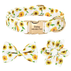 Cute Bowknot Flower Pet ID Collars - PeticaDeals