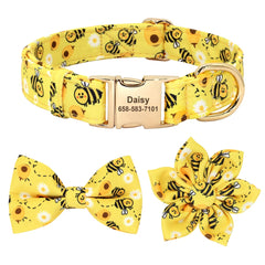 Cute Bowknot Flower Pet ID Collars - PeticaDeals