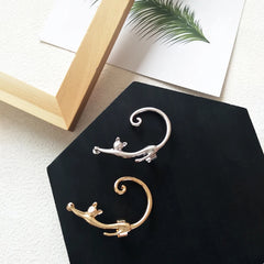Cute Cat Clip-On Earrings for Women Orecchini - PeticaDeals