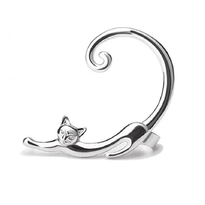Cute Cat Clip-On Earrings for Women Orecchini - PeticaDeals