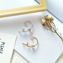 Cute Cat Clip-On Earrings for Women Orecchini - PeticaDeals