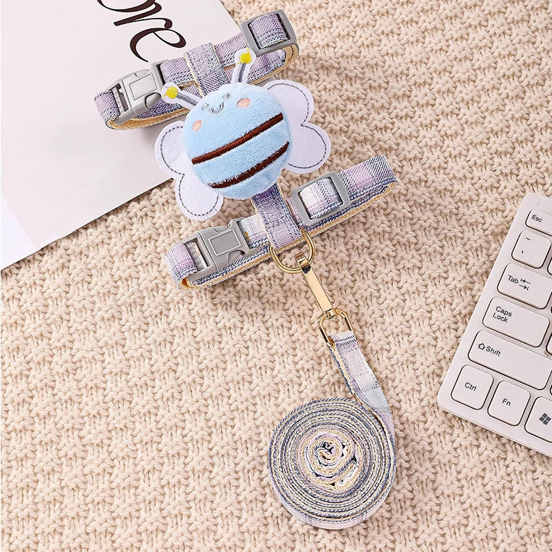 Cute Cat Harness Leash Set with Wings Adjustable - PeticaDeals