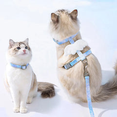 Cute Cat Harness Leash Set with Wings Adjustable - PeticaDeals