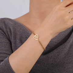 Cute Cat Paw Heart Charm Bracelet for Women & Men of Stainless Steel - PeticaDeals