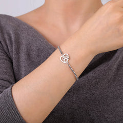 Cute Cat Paw Heart Charm Bracelet for Women & Men of Stainless Steel - PeticaDeals