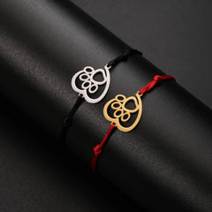 Cute Cat Paw Heart Charm Bracelet for Women & Men of Stainless Steel - PeticaDeals