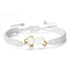 Cute Cat Pendant Braided Bracelet Colorful String Couple Bangles Chain Handmade Yoga Healing Jewelry - PeticaDeals